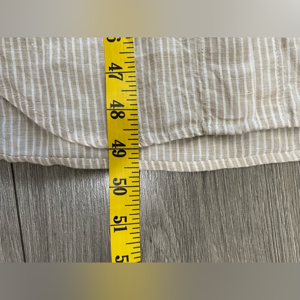 FAHERTY Linen Laguna Maxi Dress in Gus-Golden Sun Striped Size Medium - Picture 6 of 11